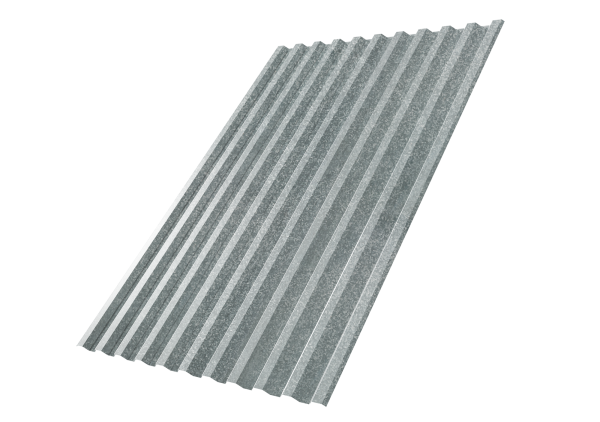 Профилированный лист GL C21 R, 0.55 мм, Zn, zinc