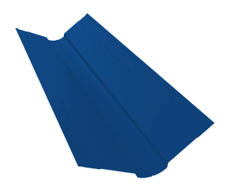 GL Планка ендовы верхней, фигурной, 100х100 мм 0.45 мм, PE, RAL 5005, L=3000 мм