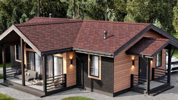 Битумная черепица Shinglas, Фристайл цвет: шельф, 3 м² / уп.