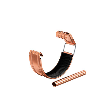 Соединитель желоба в комплекте, Aquasystem Элит Ø 150 мм, медь