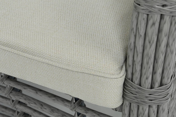 Диван 3-местный из искусственного ротанга, Ницца цвет: серый