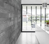 Кварцит, 3D панель из камня, 600х150 мм, Natural Silver Grey