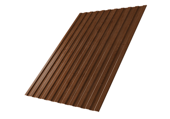 Профилированный лист GL C8 A, 0.45 мм, Print Elite, Rowan TwinColor