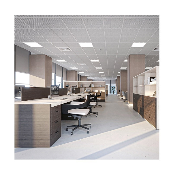 Светодиодная панель LED Feron, модульный потолок, 595х595, opal, 6500 К, с драйвером, 36Вт корпус: белый