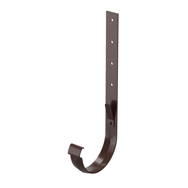 Кронштейн желоба металлический, Docke Lux, Ø140 мм, цвет: шоколад