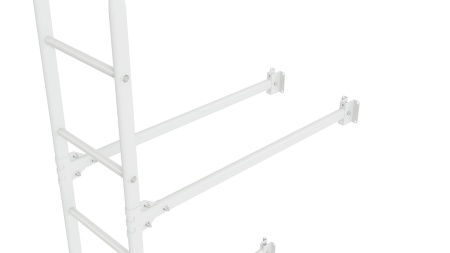 Фасадная лестница Borge, нижняя секция, L=1800 мм RAL 9003