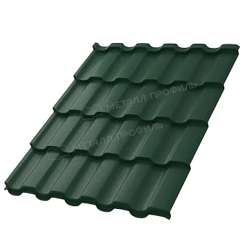 Металлочерепица МП, Монтекристо XL 0.5 мм, VikingMP E, RAL 6005