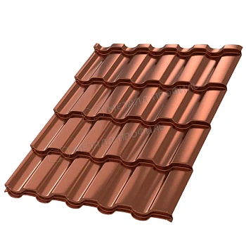 Металлочерепица МП, Монтекристо X 0.5 мм, Purman, Argilite