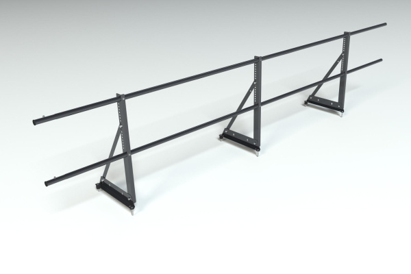 Ограждение кровельное, универсальное Roofsystems Econom, H=600 мм RAL 9005, L=3000 мм