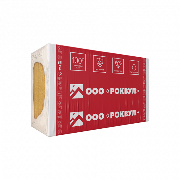 Rockwool Венти Баттс Д, 100х600х1000 мм, 3.6 м², 0.36 м³ уп