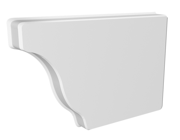 Заглушка правая Vortex Lite, Ø 130 мм, RAL 9003