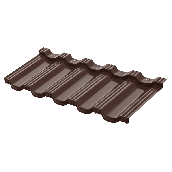 Модульная металлочерепица Aquasystem, Гётеборг XXL 1205х465 мм 0.5 мм, PE, RAL 8017