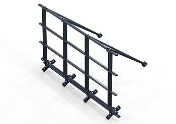 Ограждение кровельное со снегозадержателем для фальц, Orima SYNL, H=1100 мм, L= 3000 мм RR 23