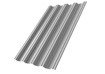 Профилированный лист GL НC44 А, 0.5 мм, Satin, RAL 9006