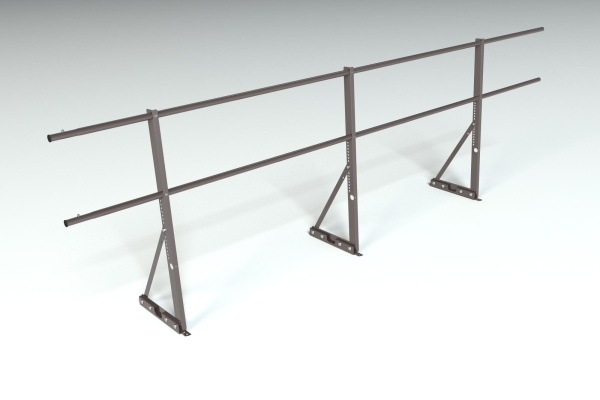 Ограждение кровельное для фальцевой кровли Roofsystems Econom фальц, H=900 мм RAL 8019, L=3000 мм