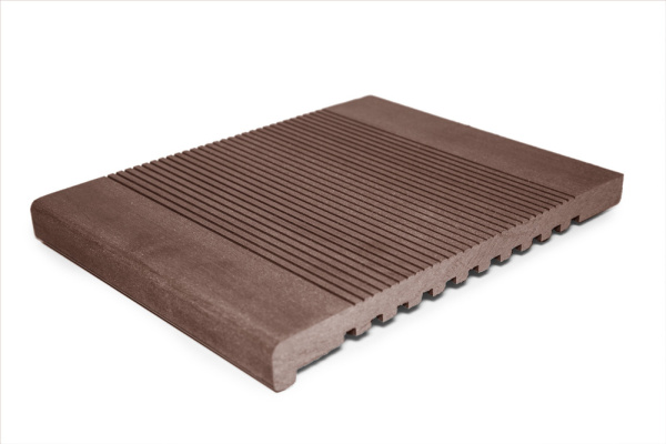 Ступень ДПК Grand Line, Массив 320х22, L=4000 мм, шоколад, Вельвет