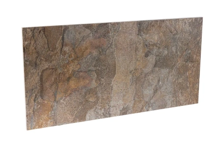 Кварцит, натуральный скол, 600x300 мм, 12 мм,  Natural Zeera Green