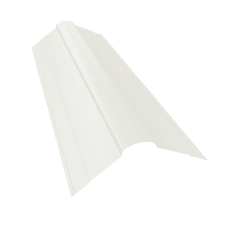 GL Планка конька фигурного, 100х100 мм 0.45 мм, PE, RAL 9003, L=2000 мм