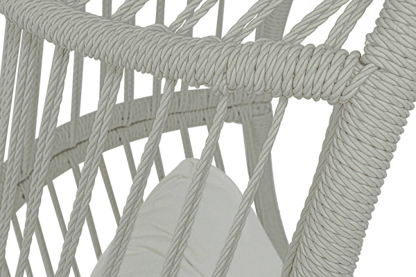 Кресло-кокон из искусственного ротанга, Севилья, цвет: бежевый