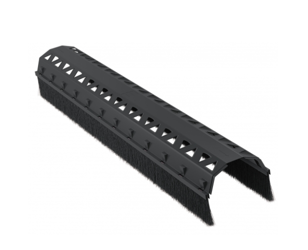 Аэроэлемент конька Eurovent, AIR FLEX S, ПВХ 75 мм L=1000 мм, цвет: графит