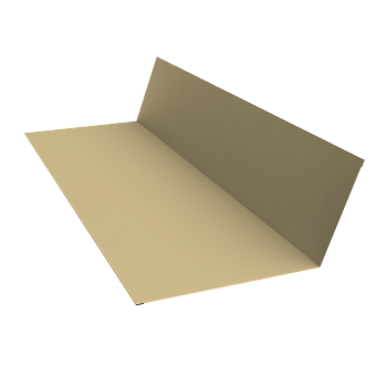 GL Планка примыкания, 150х250 мм 0.4 мм, PE, RAL 1014, L=2000 мм