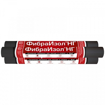 ФибраИзол негорючая мембрана цвет: черный, 60 х 1,27 м., 75 м²