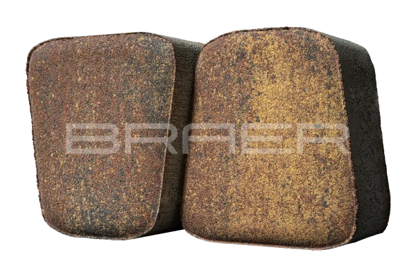 Тротуарная плитка Braer Классико круговая 60 мм 73х110х115 мм, цвет: Color Mix Мальва