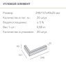 Декоративный кирпич, угловой элемент Mesterra Magnum, 240х157х40 мм под Кирпич, цвет: 009