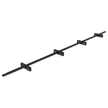 Снегозадержатель для фальцевой кровли Roofsystems Prestige Single фальц 4 опоры, 2 трубы, овал 45х25, L=3000 мм, RAL 7016