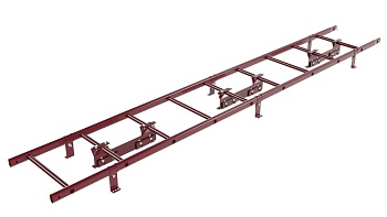 Лестница кровельная Borge, для фальцевой кровли, L=2700 мм RAL 3005