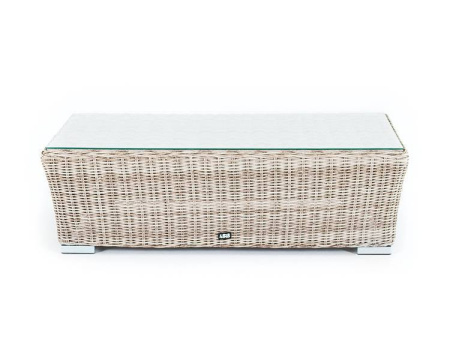 Стол журнальный из искусственного ротанга, Капучино цвет: бежевый