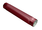 Труба круглая соединительная 1м, Grand Line Ø 90 мм PE, RAL 3005