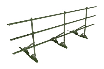 Ограждение кровельное для композитной черепицы Roofsystems Prestige композит, H=900 мм RAL 6002, L=3000 мм