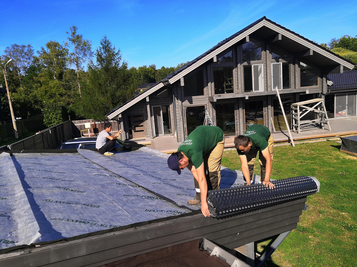 Противокорневая плёнка для эксплуатируемой кровли