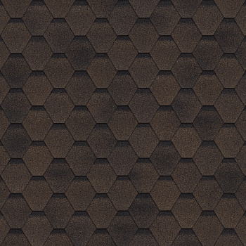 Битумная черепица Shinglas, Финская Соната цвет: коричневый, 3 м² / уп.