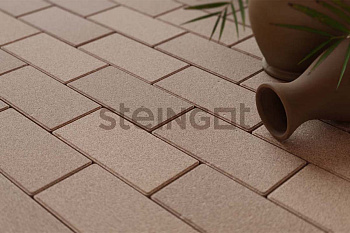 Тротуарная плитка Steingot Прямоугольник 60 мм 200х100 мм, цвет: бежевый