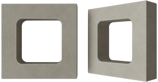 Декоративный бриз-блок Mesterra Cobogo, 250х250 мм 90 мм, 0401, под покраску