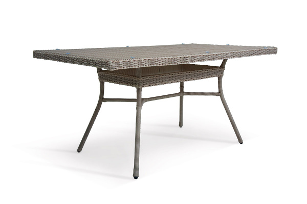 Стол обеденный Mokka Villa Rosa, из искусственного ротанга, 160х90 см цвет: бежевый