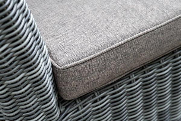 Диван 2-местный из искусственного ротанга, Капучино графит