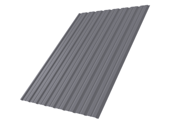 Профилированный лист GL C10 B, 0.5 мм, PE, RAL 7004