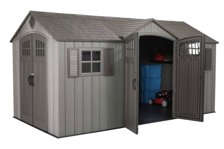 Сарай пластиковый Lifetime WoodLook 15'*8' DD, 4.57 м²