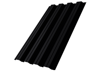 Профилированный лист GL НC44 А, 0.5 мм, Drap TX, RAL 9005