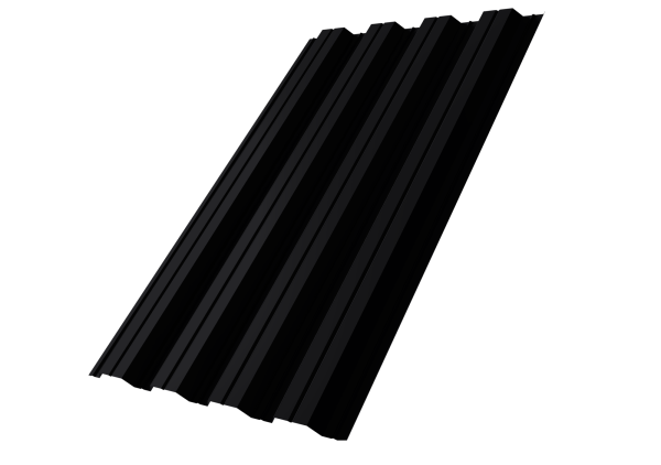 Профилированный лист GL НC44 А, 0.5 мм, Drap TX, RAL 9005