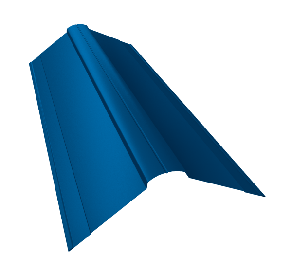 GL Планка конька фигурного, 150х150 мм 0.4 мм, PE, RAL 5005, L=2000 мм