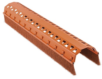 Аэроэлемент конька Eurovent, AIR FLEX S ПВХ, 75 мм L=1000 мм, цвет: кирпичный