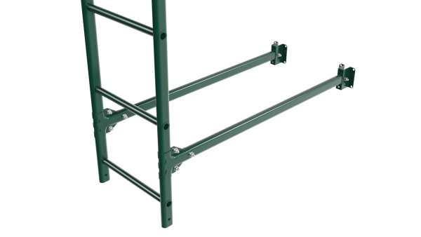 Фасадная лестница Borge, нижняя секция, L=1800 мм RAL 6005