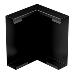 Угол внутренний к лицевой планке, Galeco STAL 2 125/80 х 80 мм, RAL 9005