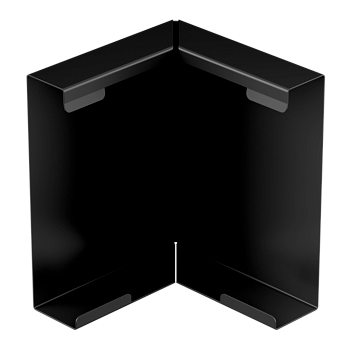 Угол внутренний к лицевой планке, Galeco STAL 2 125/80 х 80 мм, RAL 9005