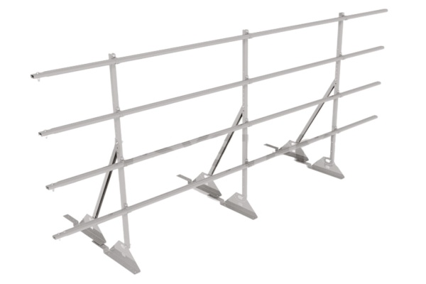 Ограждение кровельное для композитной черепицы Roofsystems Prestige композит, H=1200 мм RAL 9003, L=3000 мм