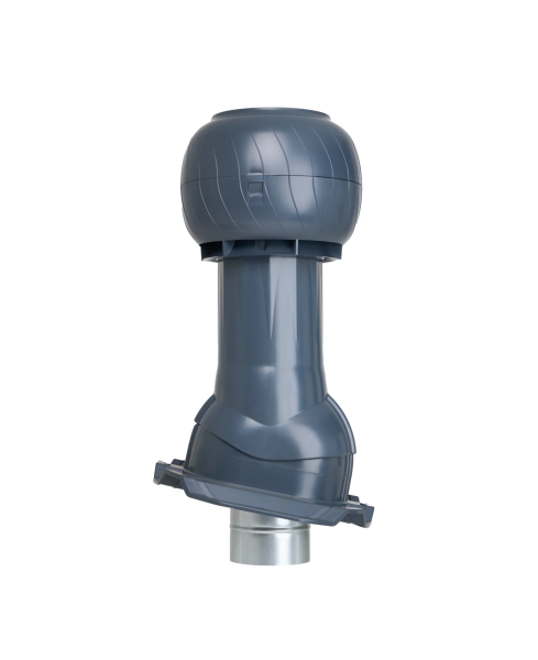 Комплект вентиляции Gervent Statik для профлиста-21 150/ИЗ/160 мм серый графит